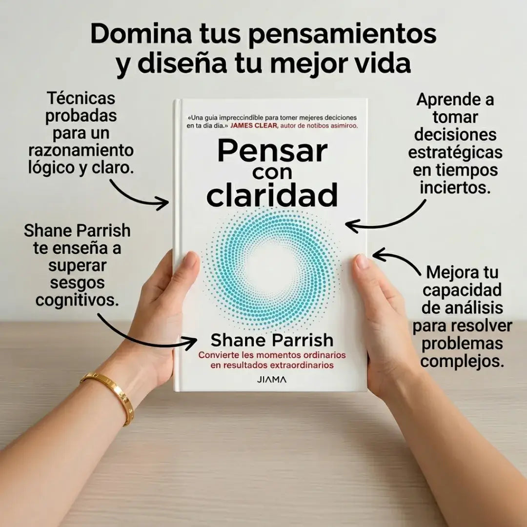 📘✨ Pensar con Claridad (Libro Físico) + E-BOOK + 🎁 (2 Separadores + 1 Resaltador)