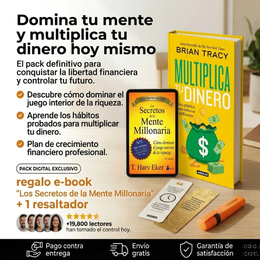 📚 Multiplica tu dinero Libro + E-book GRATIS + 2 separadores + 1 resaltador + Envío GRATIS 💰📚