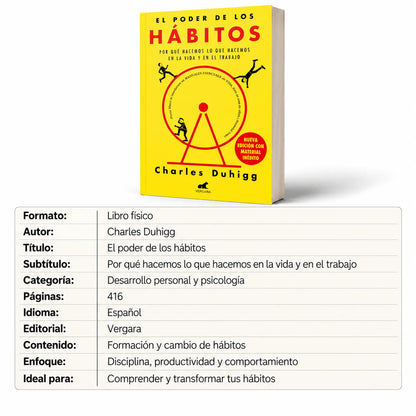 📚🔥EL PODER DE LOS HÁBITOS – Libro Físico 🎁 E-book GRATIS + 2 Separadores + 1 Resaltador✨