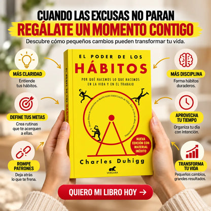 📚🔥EL PODER DE LOS HÁBITOS – Libro Físico 🎁 E-book GRATIS + 2 Separadores + 1 Resaltador✨