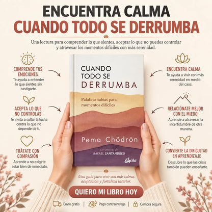 📖 Cuando Todo se Derrumba Libro Fisico 🌿✨ + E-book GRATIS 📱 + 2 Separadores 🔖 + 1 Resaltador 🖍️