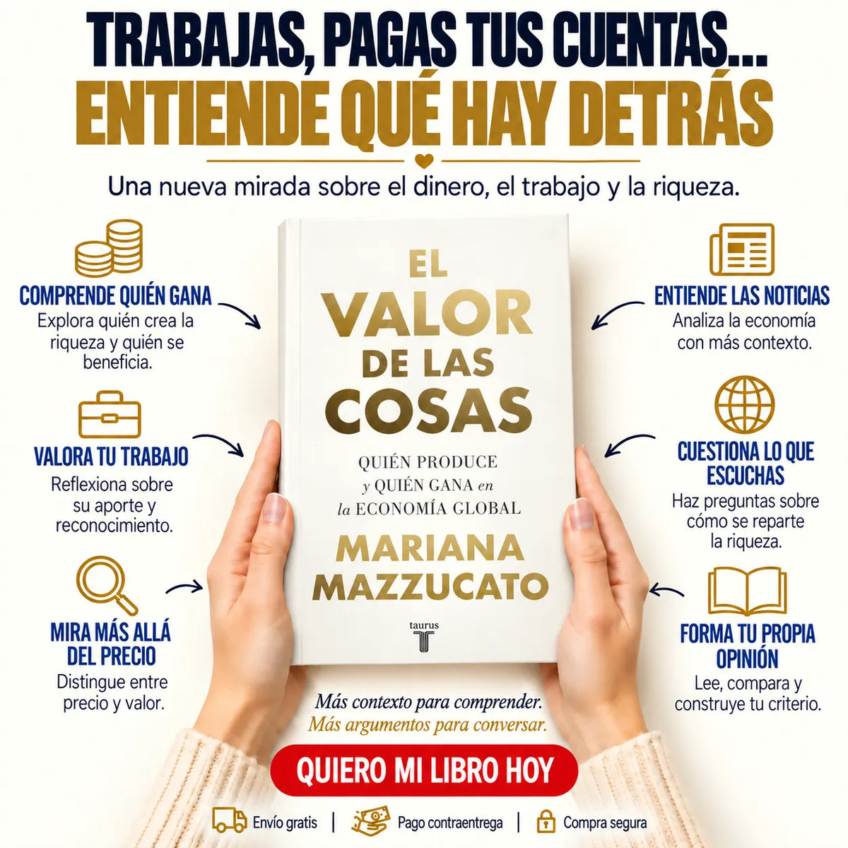 📖 El Valor de las Cosas + 🎁 E-book GRATIS  + 2 separadores + 1 resaltador 🚚 Envío gratis