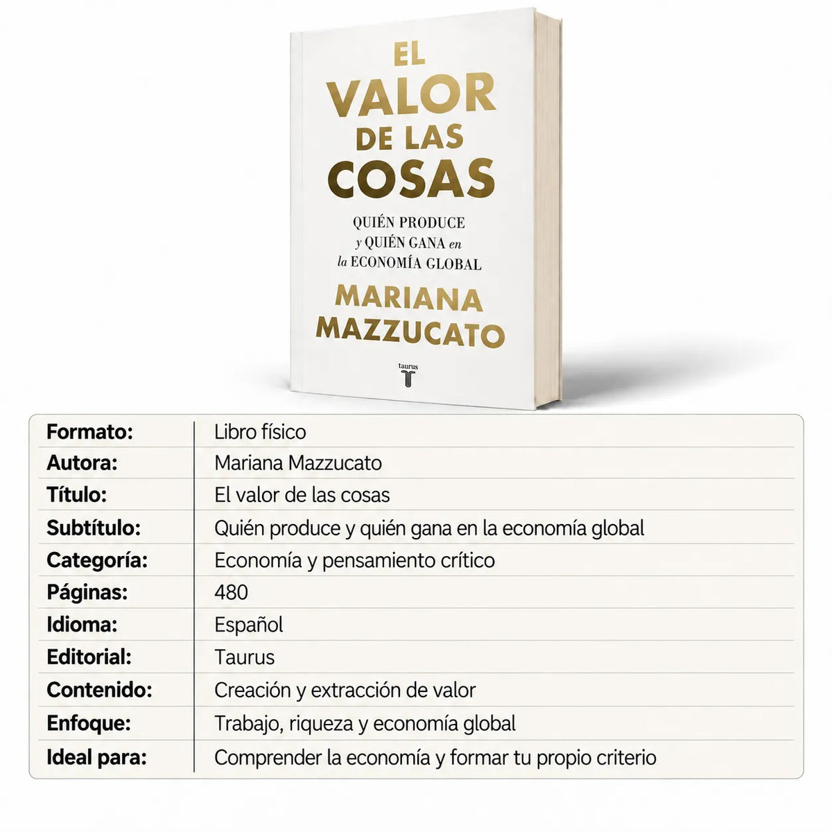 📖 El Valor de las Cosas + 🎁 E-book GRATIS  + 2 separadores + 1 resaltador 🚚 Envío gratis