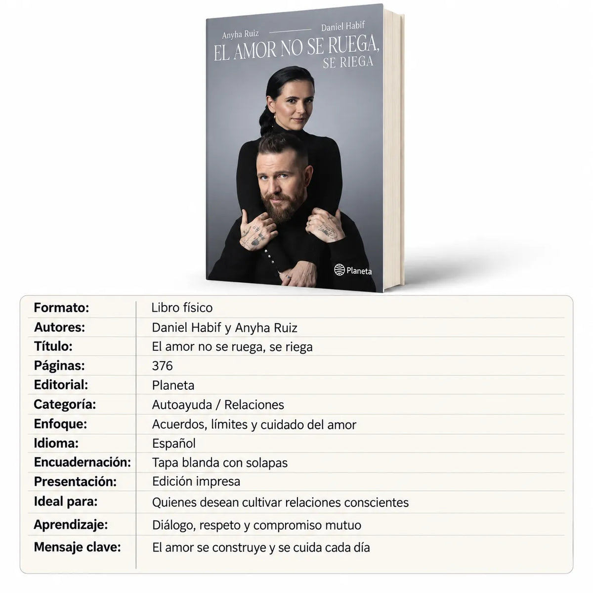 ❤️📖 El amor no se ruega, se riega + 🎁 GRATIS: E-book + 🔖 2 separadores + 🖍️ 1 resaltador