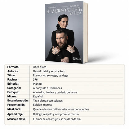 ❤️📖 El amor no se ruega, se riega + 🎁 GRATIS: E-book + 🔖 2 separadores + 🖍️ 1 resaltador