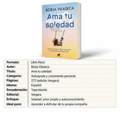 📖 Ama tu soledad: disfruta de tu compañía 💛 + GRATIS 🎁 E-book  + 2 separadores + 1 resaltador