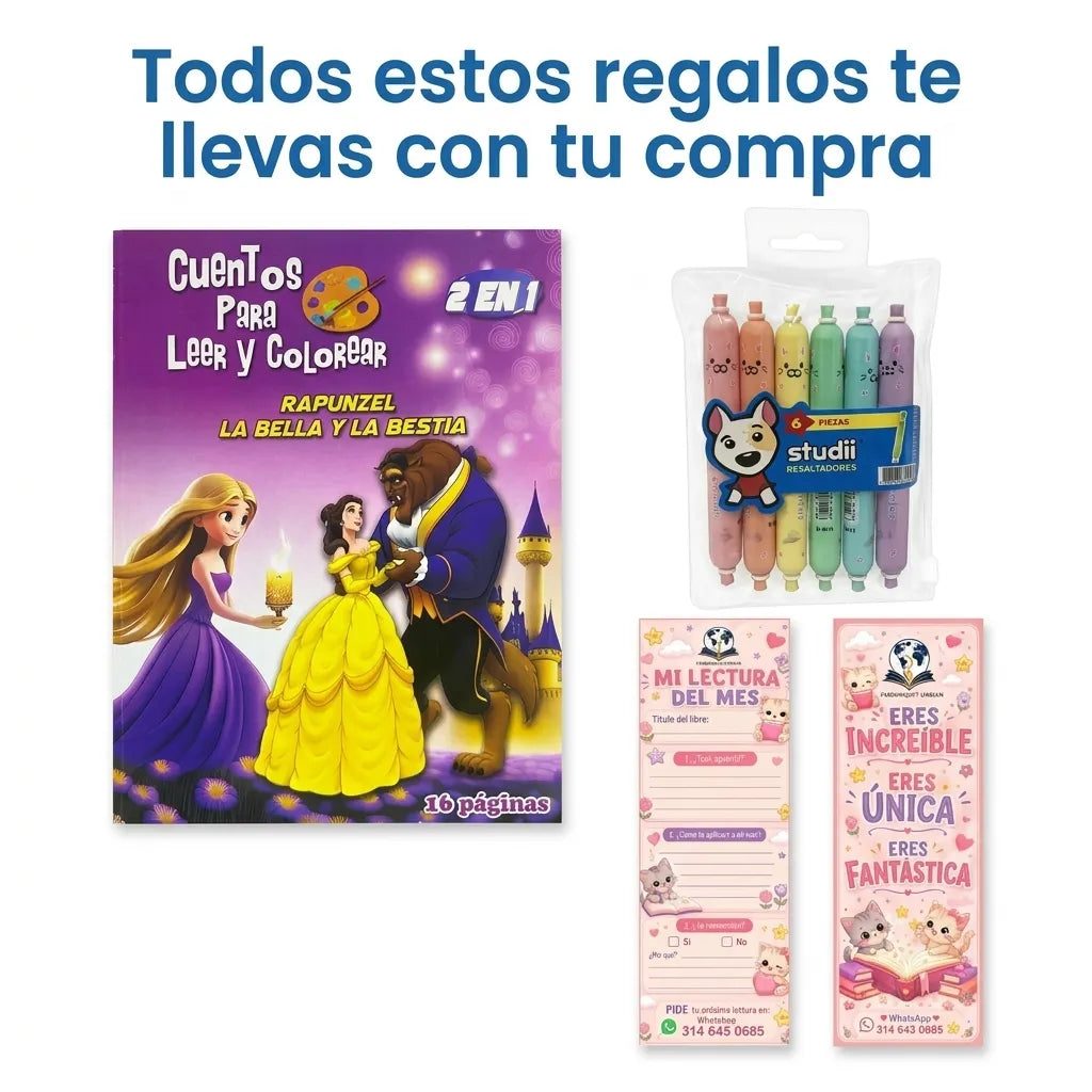 Naciste para Brillar 💕 Libro físico + E-book 🎁 + 2 Separadores 🔖 + Resaltador + Cartilla para colorear 🖍️