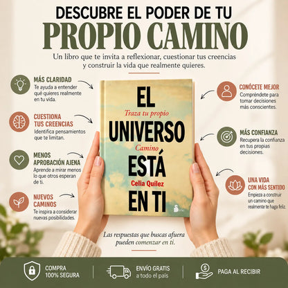 📚✨ El Universo Está en Ti — Traza tu Propio Camino + E-book GRATIS + 2 Separadores + 1 Resaltador 🎁