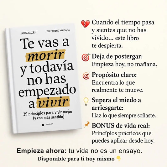 Te vas a morir y todavía no has empezado a vivir ⏳ La vida no espera 💔 y tú sigues aplazando tus sueños 🔥 Recibe GRATIS:  GUÍA 21 DÍAS y GUÍA DE AFIRMACIONES POSITIVAS 😍