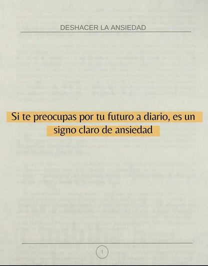Tu mente merece paz 🧘‍♀️✨ “Deshacer la Ansiedad” + Guía de 101 Afirmaciones GRATIS 📘