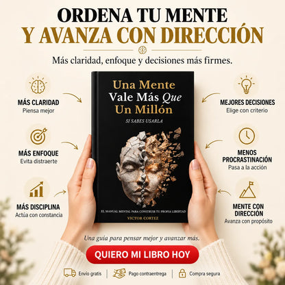 🧠 Una Mente Vale Más Que Un Millón + E-book GRATIS 🎁 + 2 Separadores 🔖 + 1 Resaltador 🖍️