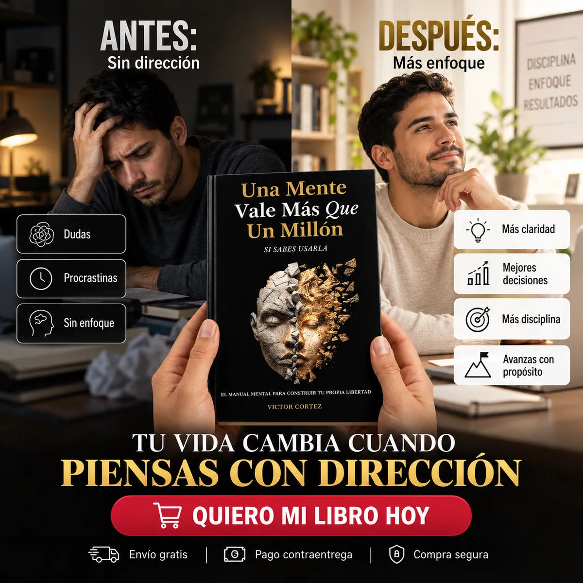 🧠 Una Mente Vale Más Que Un Millón + E-book GRATIS 🎁 + 2 Separadores 🔖 + 1 Resaltador 🖍️