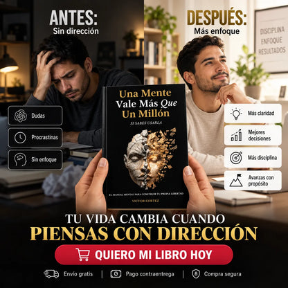 🧠 Una Mente Vale Más Que Un Millón + E-book GRATIS 🎁 + 2 Separadores 🔖 + 1 Resaltador 🖍️