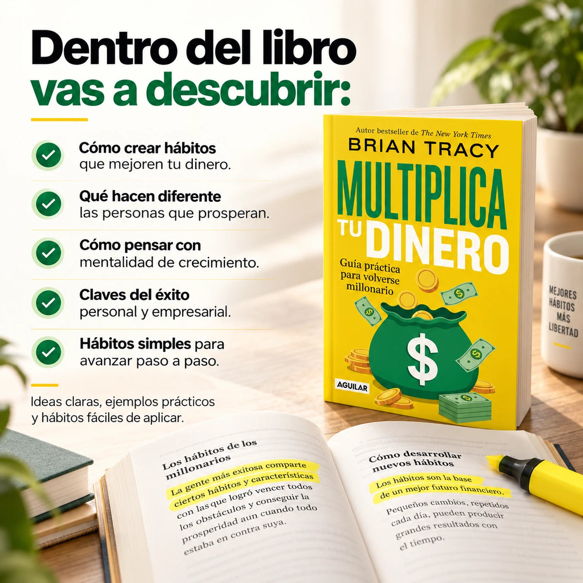 Pasar de la A a la Z con "MULTIPLICA TU DINERO" - LIBRO ORIGINAL  🎁 Gratis: Resaltador y dos separadores. 🔖
