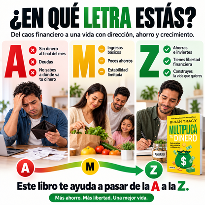 Pasar de la A a la Z con "MULTIPLICA TU DINERO" - LIBRO ORIGINAL  🎁 Gratis: Resaltador y dos separadores. 🔖