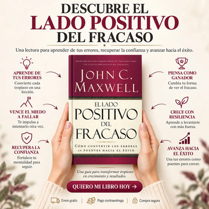 📕 EL LADO POSITIVO DEL FRACASO — Convierte tus errores en impulso para avanzar 🚀 | 🎁 E-Book GRATIS + 2 Separadores + 1 Resaltador