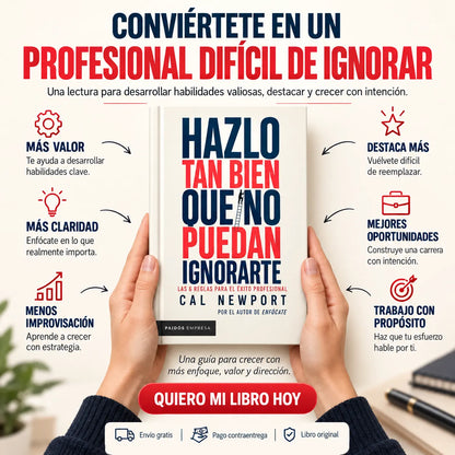 📘 Hazlo Tan Bien que No Puedan Ignorarte — Libro Original + E-book Enfócate + Regalos 🎁