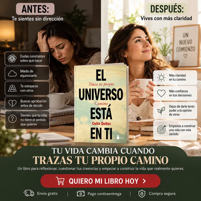 📚✨ El Universo Está en Ti — Traza tu Propio Camino + E-book GRATIS + 2 Separadores + 1 Resaltador 🎁