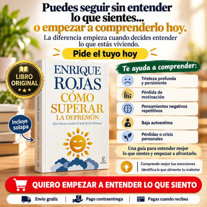 COMPRENDE LO QUE SIENTES, RECUPERA CLARIDAD Y ENCUENTRA UN NUEVO RUMBO CON “CÓMO SUPERAR LA DEPRESIÓN” 🎁 Gratis ebook libro el hombre en busca de sentido 🎁