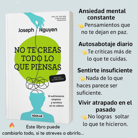 NO TE CREAS TODO LO QUE PIENSAS - Libro ganador para un ganador 🥺 🧠📖 Recibe GRATIS el libro "101 afirmaciones POSITIVAS" para mejorar tu vida 📚