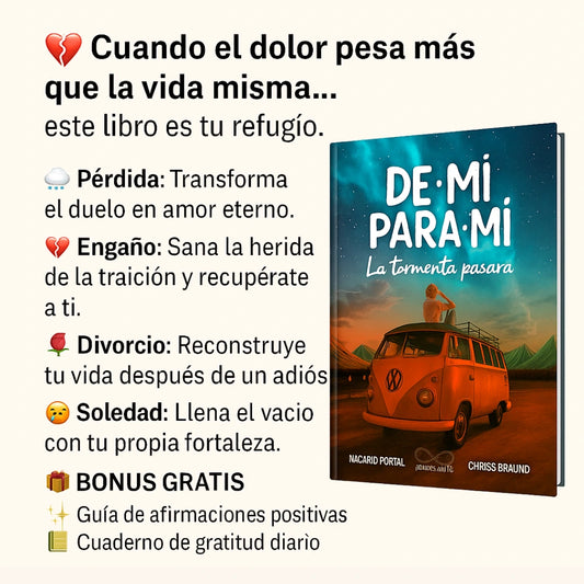 📗 De mí para mí, La tormenta pasará  – Recibe GRATIS: GUÍA DE AFIRMACIONES + CUADERNO DE GRATITUD 🎁❤️