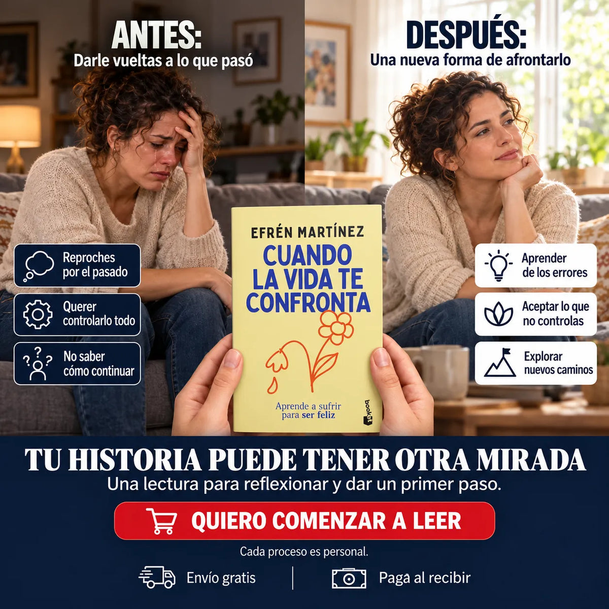 📖 Cuando la vida te confronta: encuentra sentido en los momentos difíciles ✨ + 🎁 E-book GRATIS + 2 separadores 🔖 + 1 resaltador 🖍️