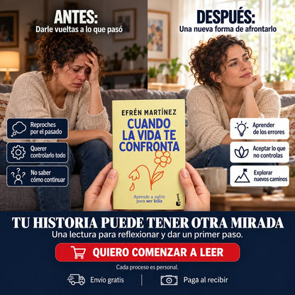 📖 Cuando la vida te confronta: encuentra sentido en los momentos difíciles ✨ + 🎁 E-book GRATIS + 2 separadores 🔖 + 1 resaltador 🖍️