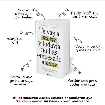 Te vas a morir y todavía no has empezado a vivir ⏳ La vida no espera 💔 y tú sigues aplazando tus sueños 🔥 Recibe GRATIS:  CUADERNO y GUÍA 21 DE AFIRMACIONES POSITIVAS 😍
