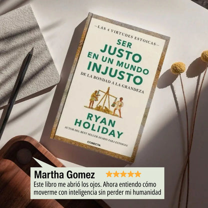 📘 Llévate “Ser justo en un mundo injusto” y recibe GRATIS su audiolibro + Meditaciones de Marco Aurelio 🎧