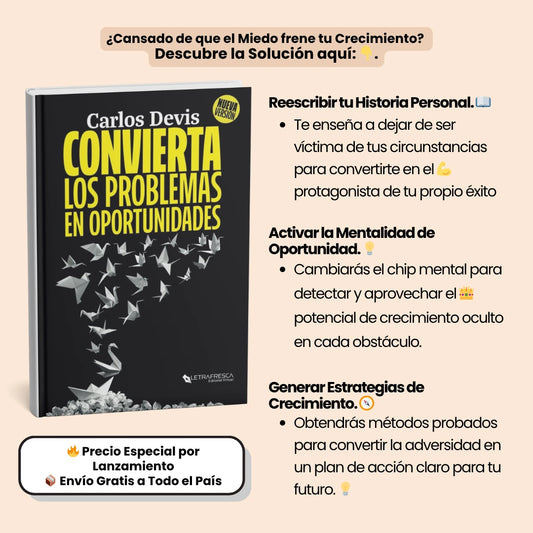¿Y si Cada Crisis ⚠️ Fuera una Oportunidad? 🚀 Descúbralo en 'Convierta los Problemas en Oportunidades'