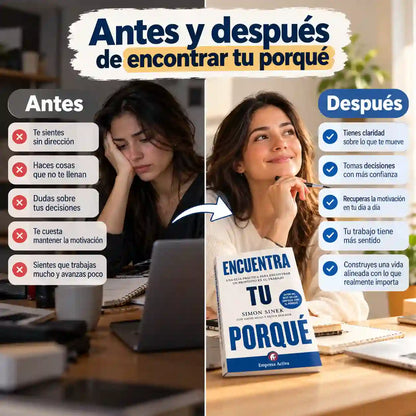 📖 Libro Encuentra tu porqué | No te falta motivación, te falta un PORQUÉ + Regalos Gratis