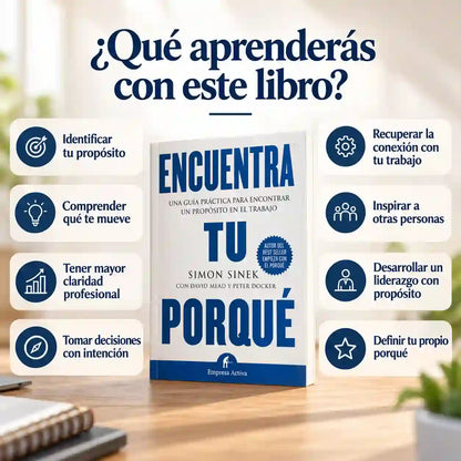 📖 Libro Encuentra tu porqué | No te falta motivación, te falta un PORQUÉ + Regalos Gratis