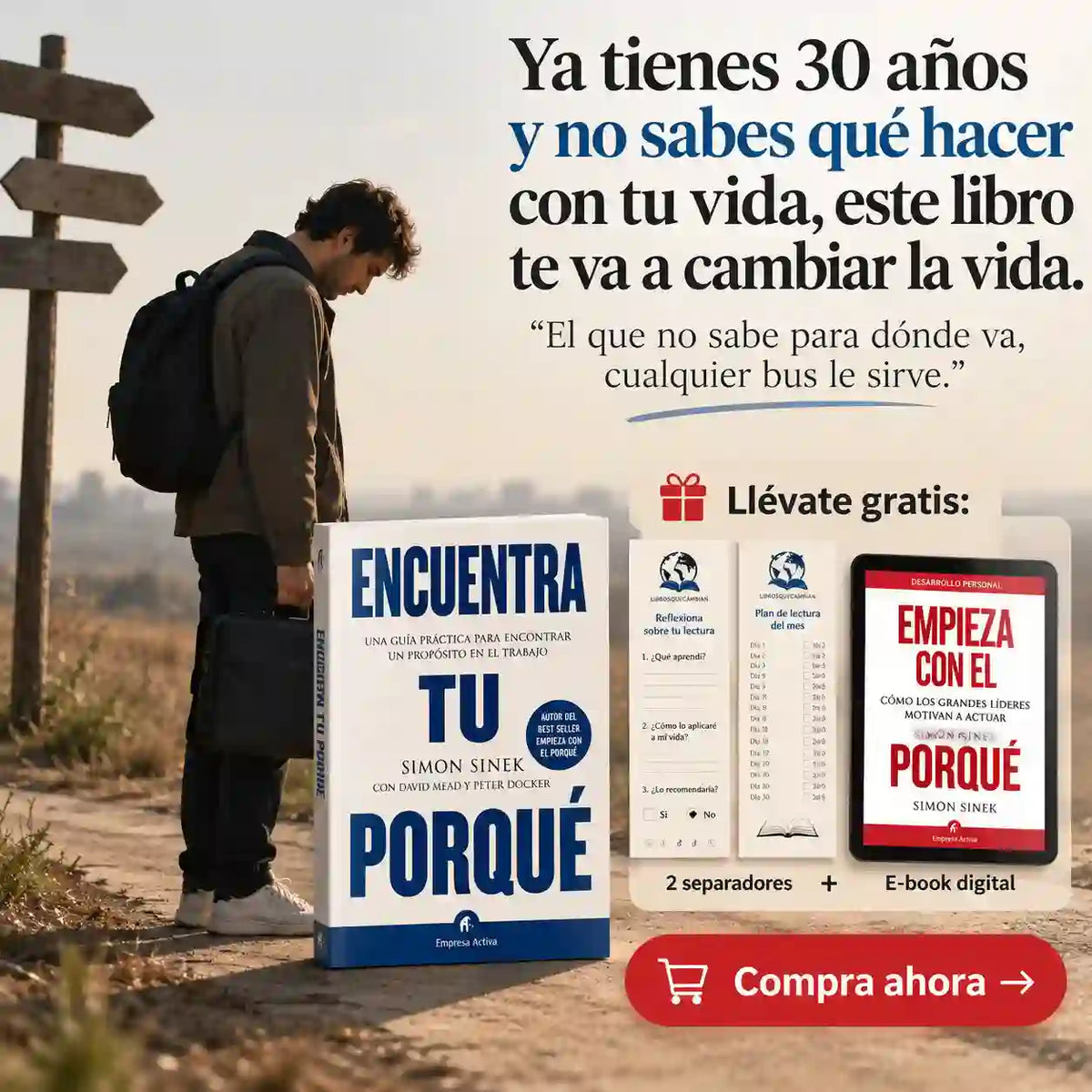 📖 Libro Encuentra tu porqué | No te falta motivación, te falta un PORQUÉ + Regalos Gratis