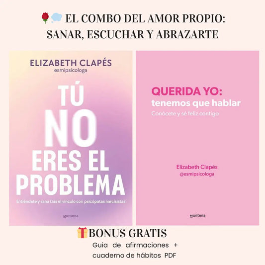 Llevate combo ❤️Mi querida yo: tenemos que hablar +  🌸Tu no eres el problema 🎁 recibe Obsequio GUÍA 21 DÍAS y guía de afirmaciones 😍